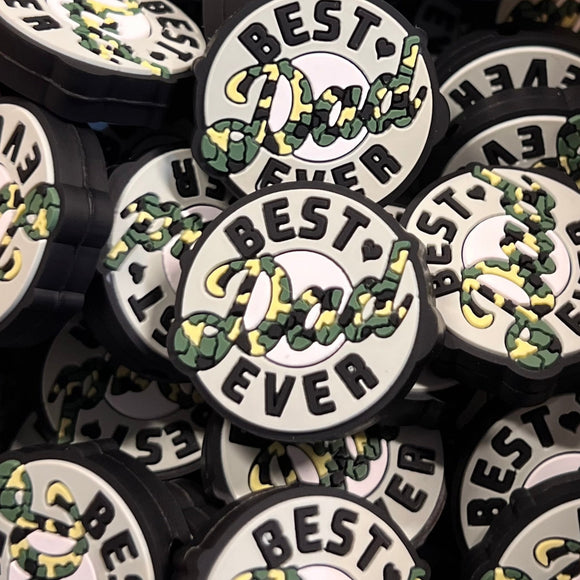 208 A Camo Best Dad Ever 2ct