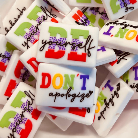 162 Be Yourself, Don't Apologize Double Sided 2ct