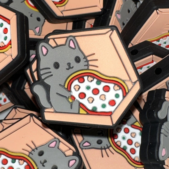 216 Cat Eating Pizza 2ct