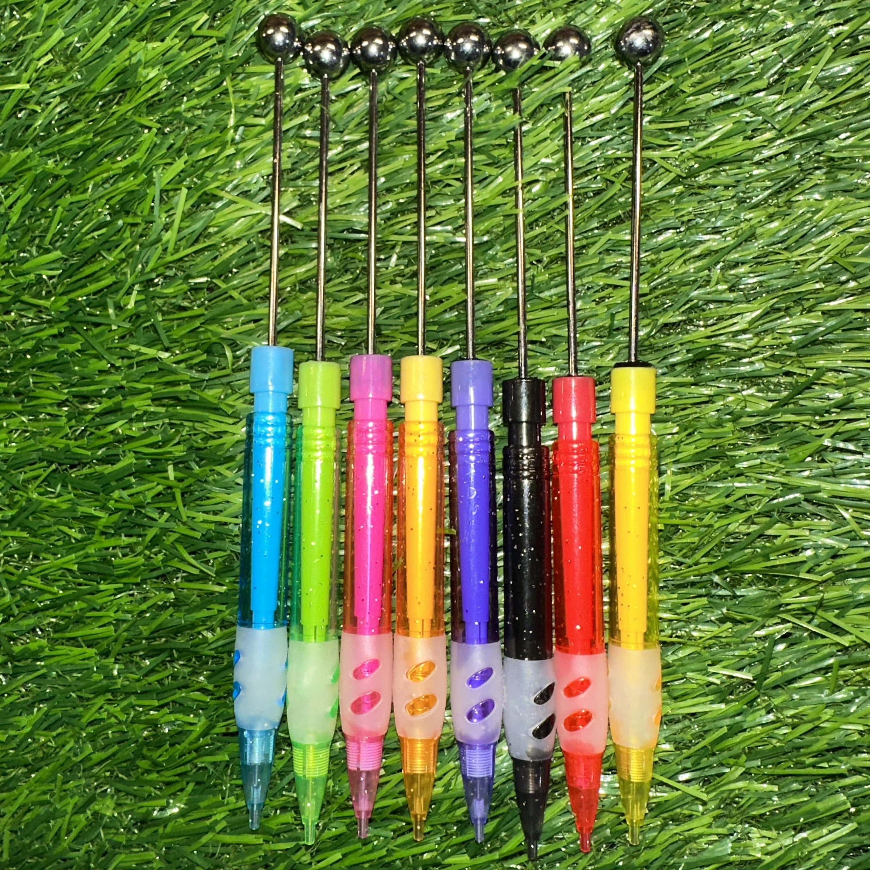 16 Pack Beadable Mechanical Pencils With Comfort Grips - Colorful Drawing & Writing Pens