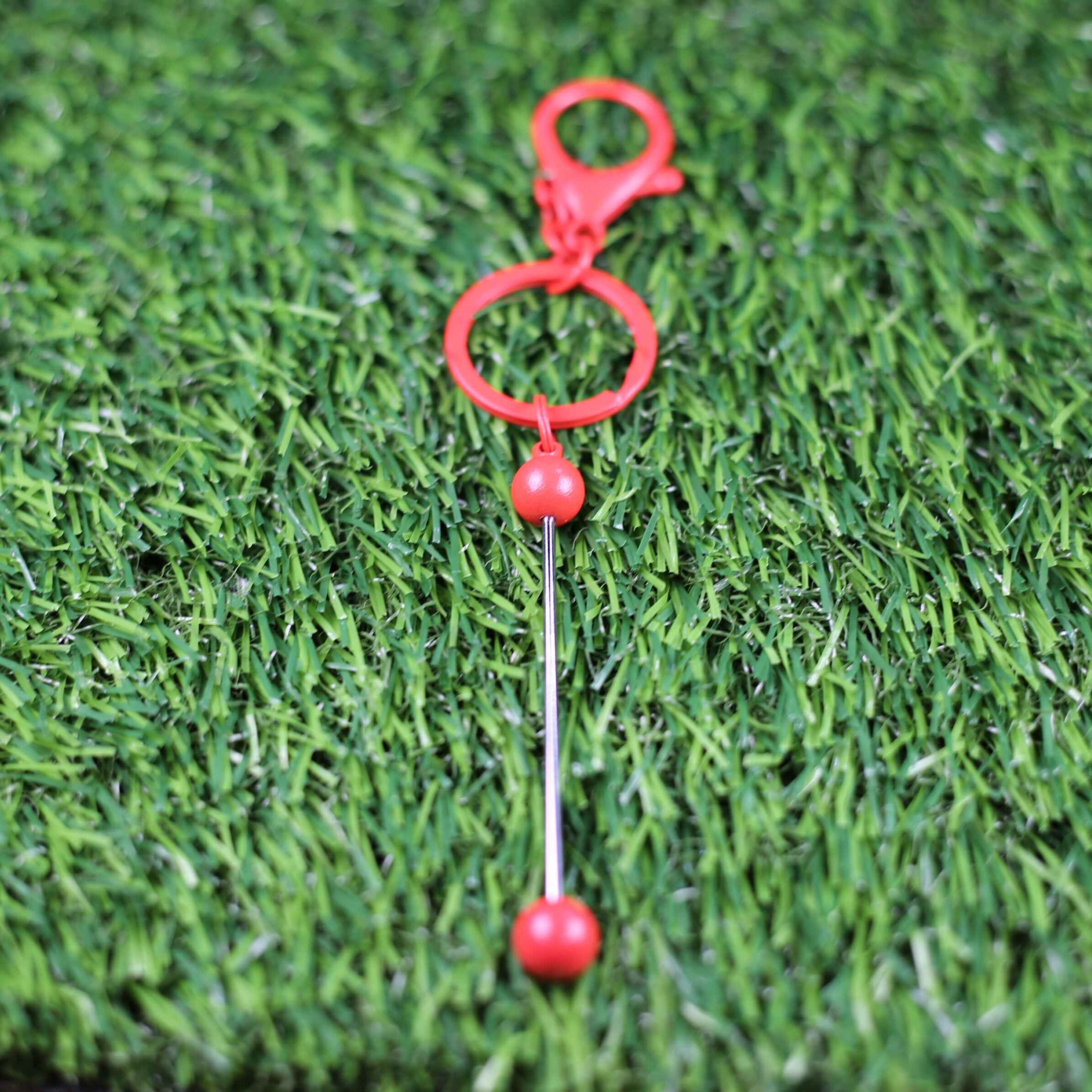 Buy red Beadable Keychain