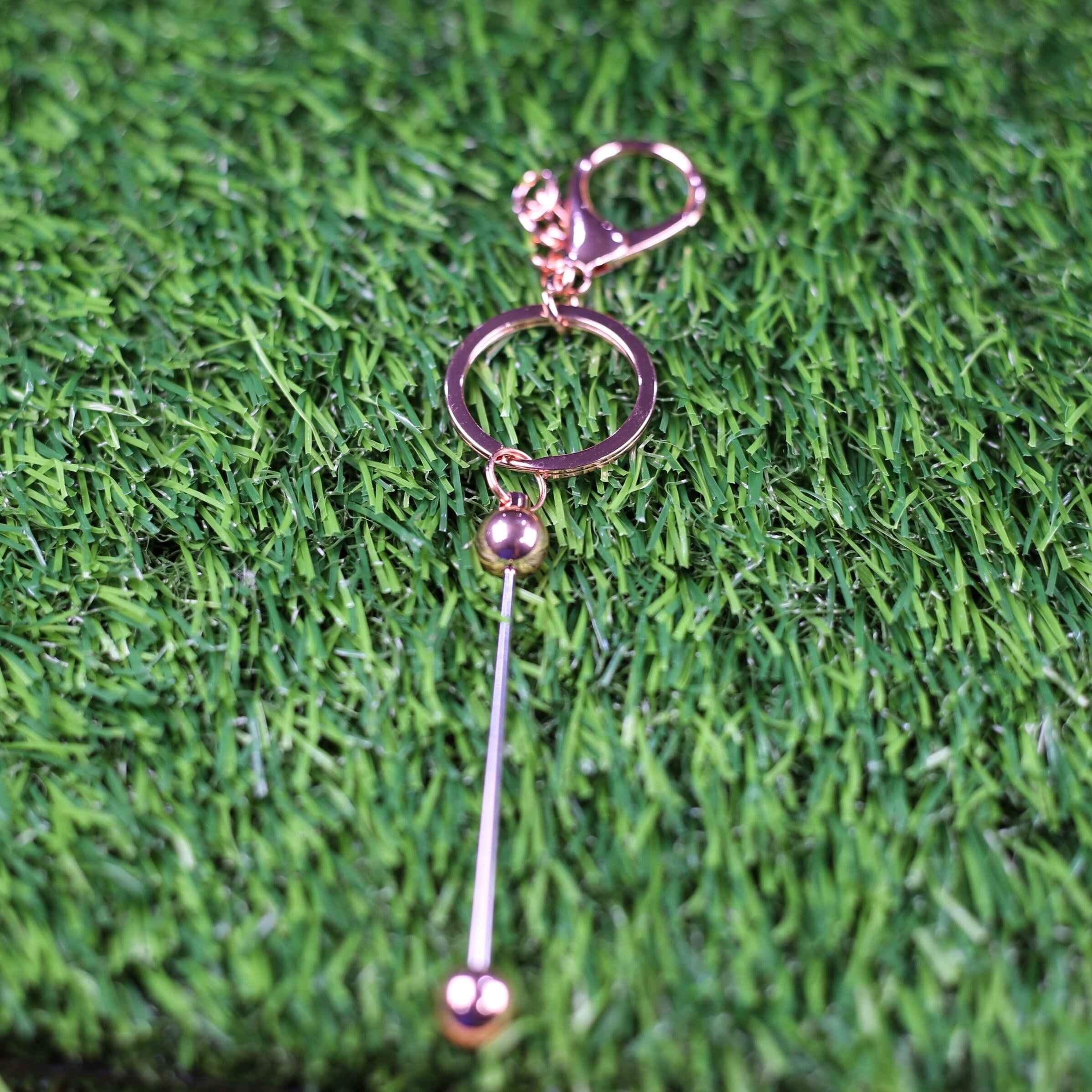 Buy rose-gold Beadable Keychain