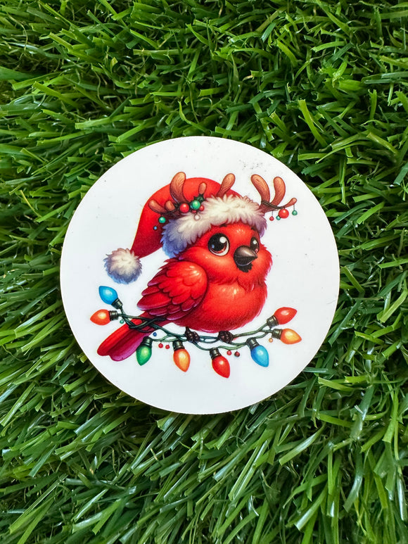 6172 Christmas Cardinal Acrylic Flatback