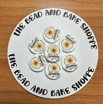 1087 Be The Sunshine Printed Bead