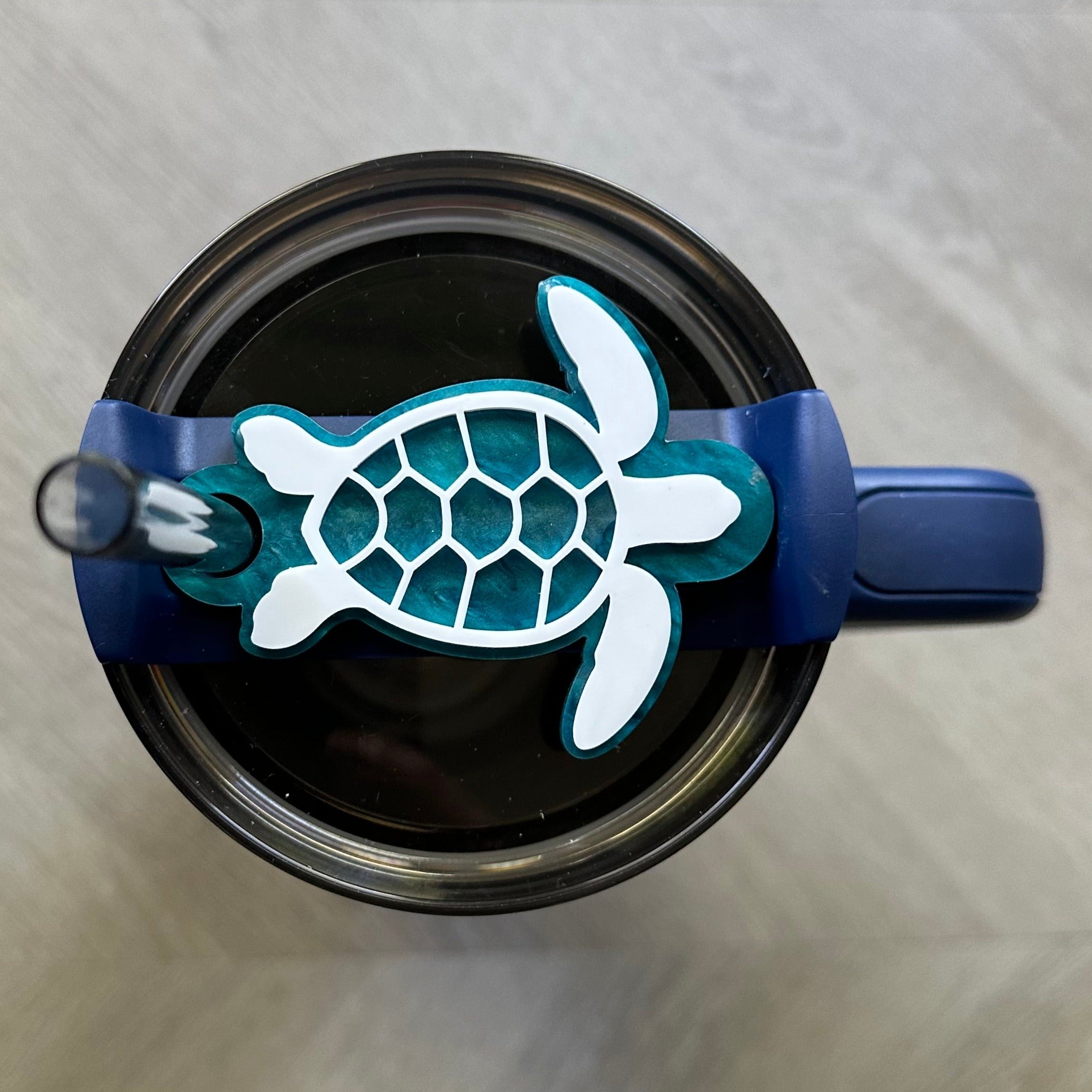 Sea Turtle Cup Topper