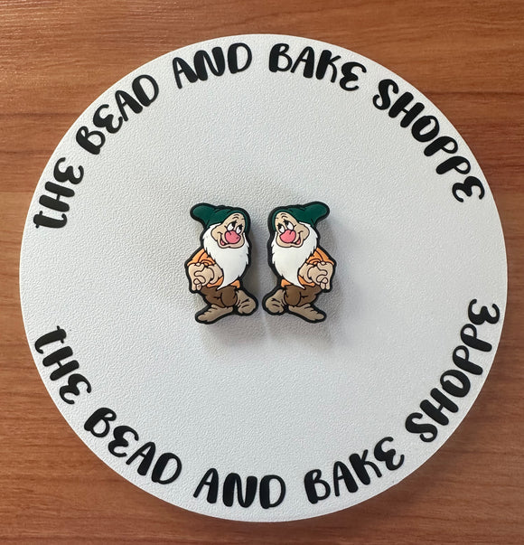 214 A Cartoon Gnome: Green Hat Gnome 2ct