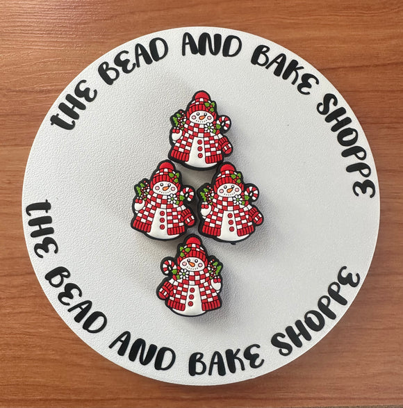 Snowman with Checkered Scarf 2ct