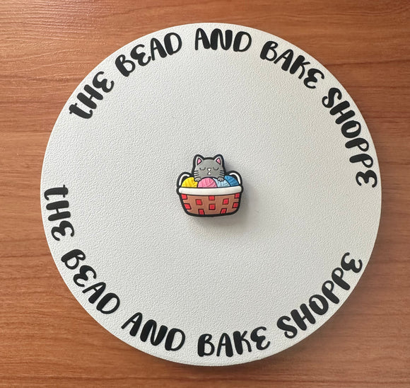 218 Cat in Yarn  Basket