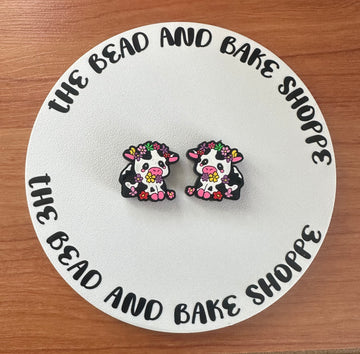 367 Cow with Flowers 2ct - 0