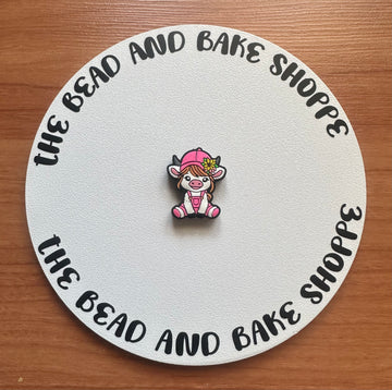 White Cow in Pink Overalls 2ct