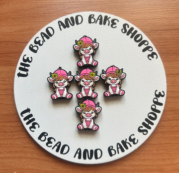 White Cow in Pink Overalls 2ct - 0