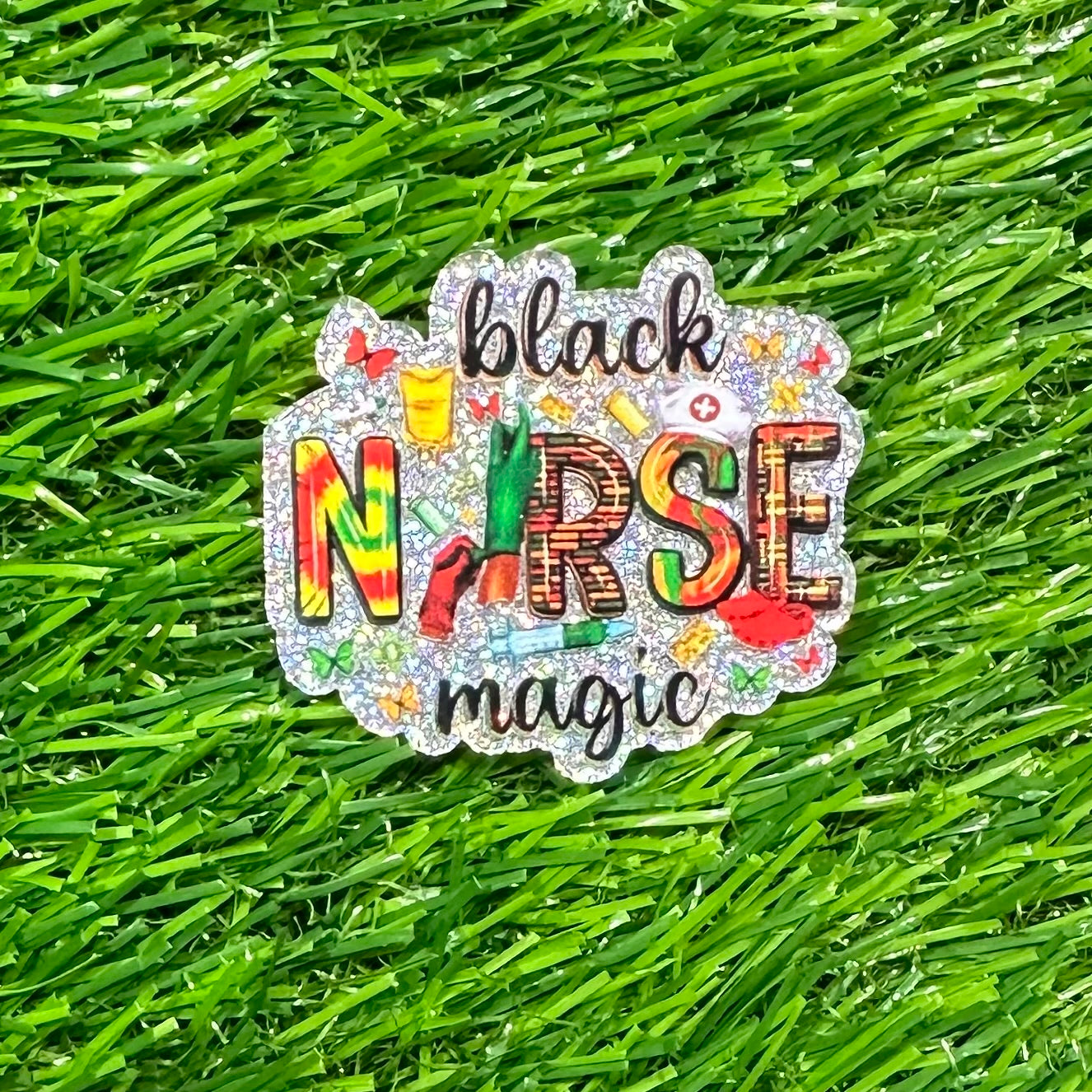 Buy black-nurse-magic Flat Back Acrylics