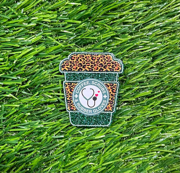 Buy 6122-coffee-scrubs-and-rubber-gloves-cup Flat Back Acrylics