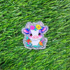 6038 Flower Cow (Light Purple)