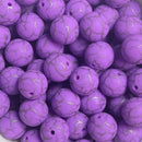 15mm Crackle Printed Beads 10ct-8