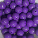 15mm Crackle Printed Beads 10ct-1