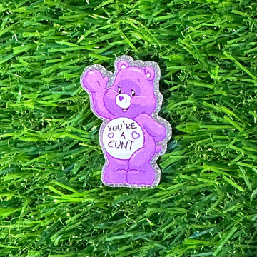Buy 6119-colored-bears-purple Printed Flat Back Acrylics
