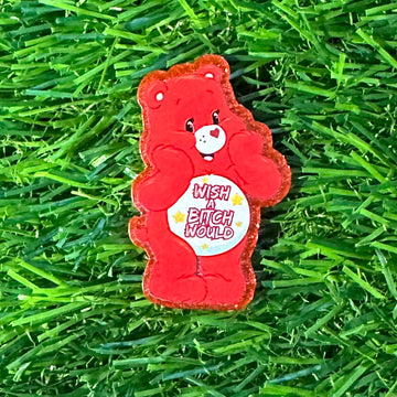 Buy 6119-colored-bears-red Printed Flat Back Acrylics