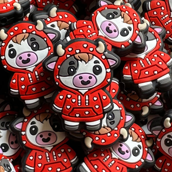 435 Cow in Red Hoodie 2ct