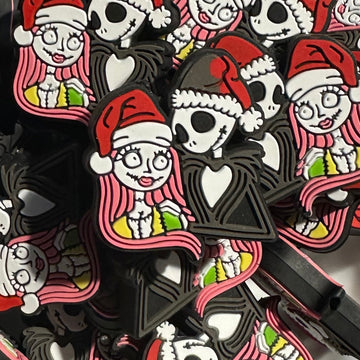 Husband and Wife Wearing Christmas Hat 2ct