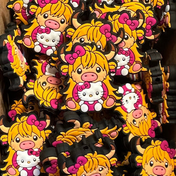 270 Cow With Hey Cat Doll 2ct