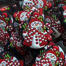 Snowman with Checkered Scarf 2ct-3