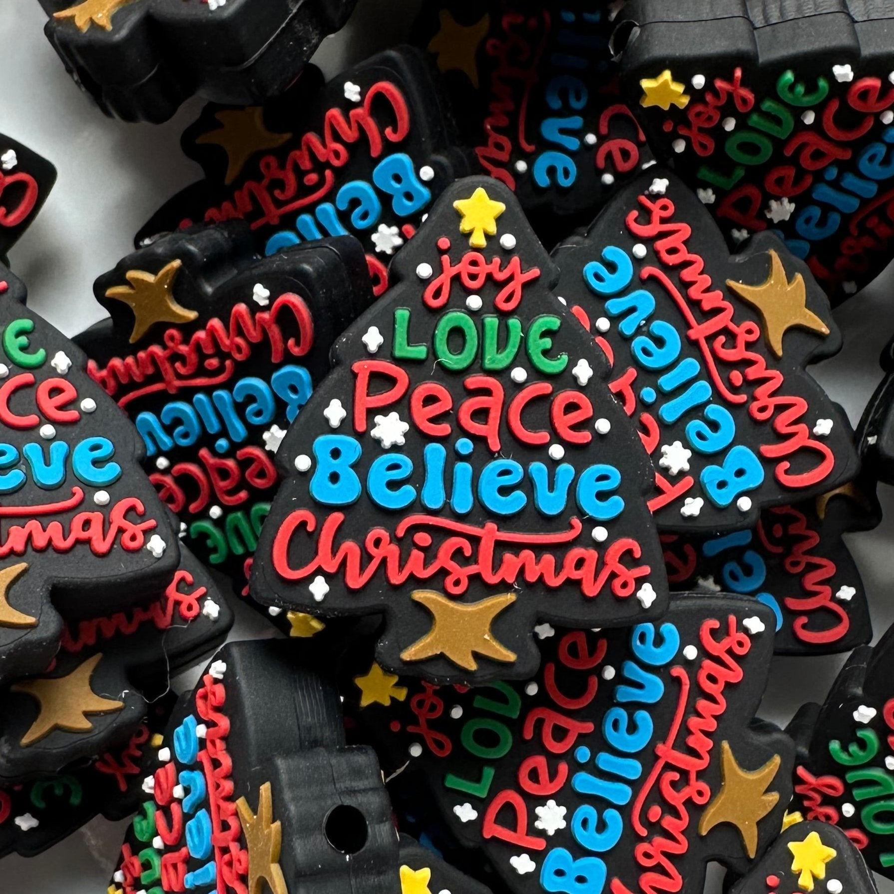 Joy, Love, Peace, Believe, Christmas 2ct