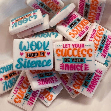 Work Hard in Silence Double Sided 2ct