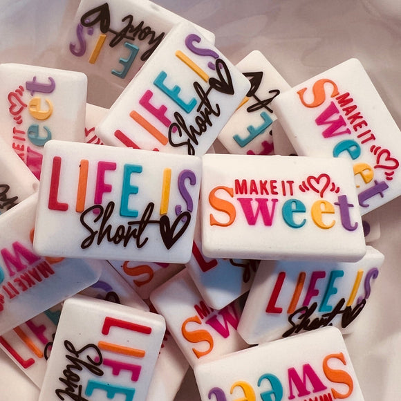 321 Life is Short Double Sided 2ct