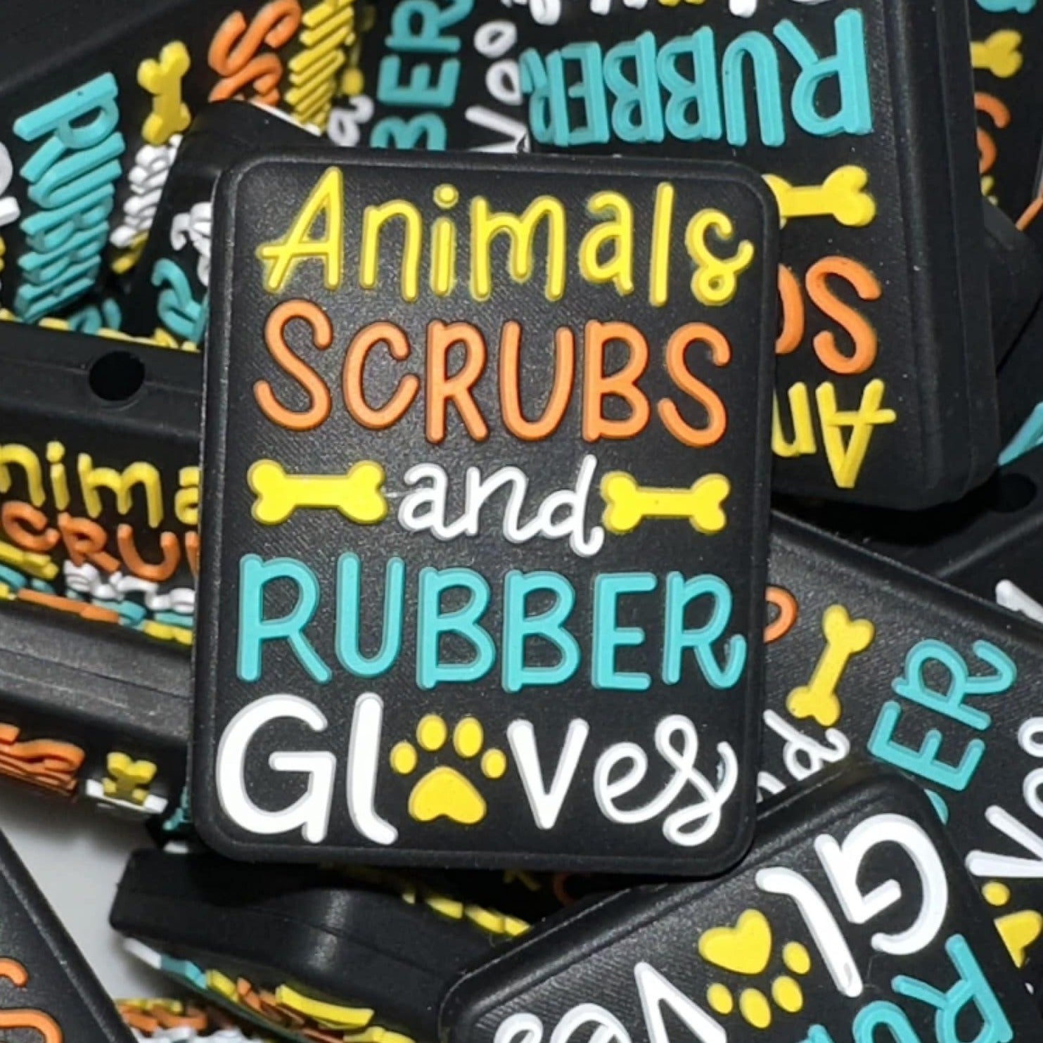 Animals, Scrubs, and, Rubber Gloves 2ct