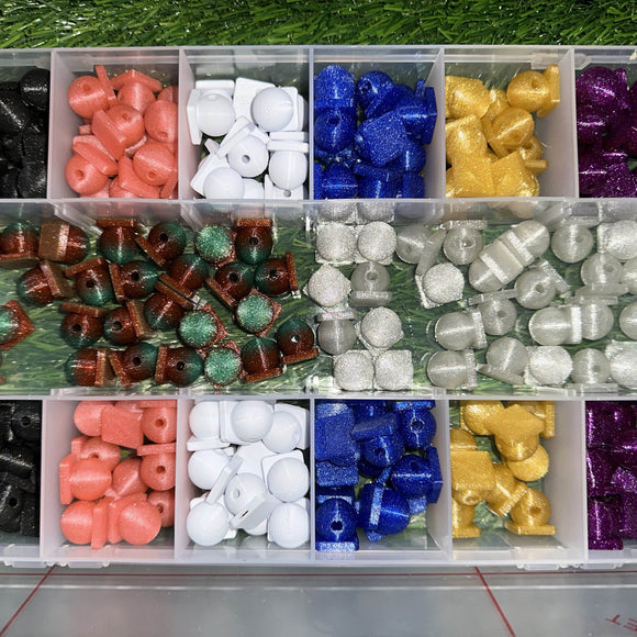 2ct Beads with Flat Plate to add Acrylics